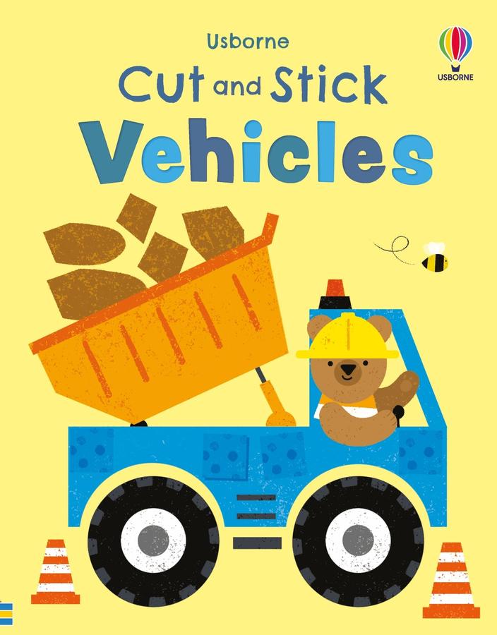 Cut and Stick Vehicles-Children’s interactive and activity books and kits-買書書 BuyBookBook