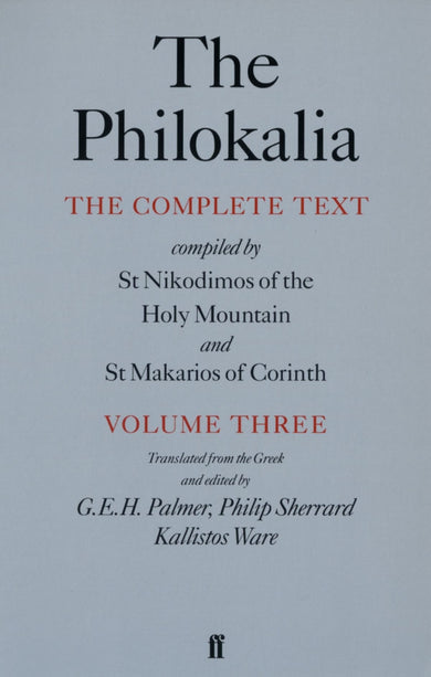The Philokalia Vol 3-Religion and beliefs-買書書 BuyBookBook