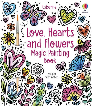 Love, Hearts and Flowers Magic Painting Book-Children’s interactive and activity: drawing, colouring and painting-買書書 BuyBookBook