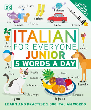 Italian for Everyone Junior 5 Words a Day-Children’s Educational: Language/ literature/ literacy-買書書 BuyBookBook