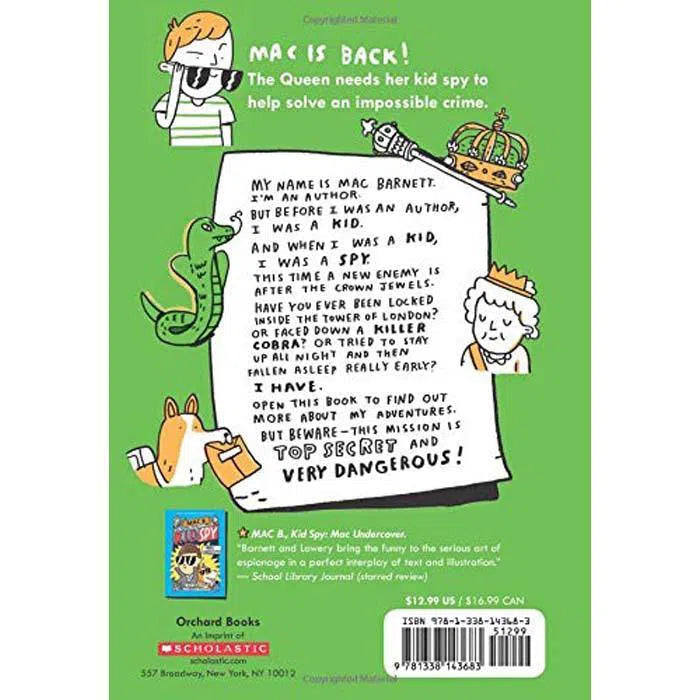 Mac B Kid Spy #02 The Impossible Crime (Hardback)(Mac Barnett) Scholastic
