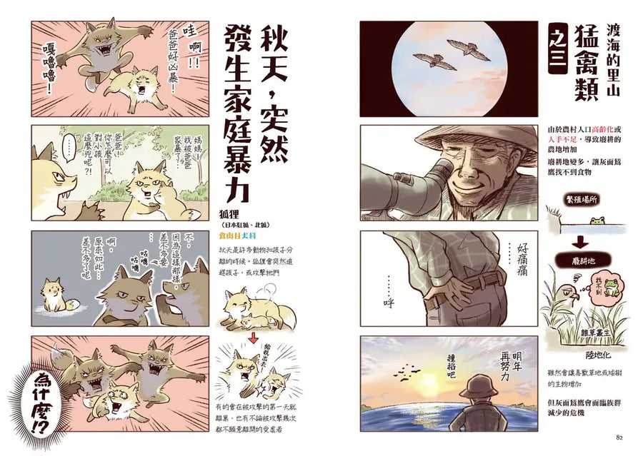 野生動物搞笑日常2:原來牠們這樣生活!用4格漫畫觀察四季生態