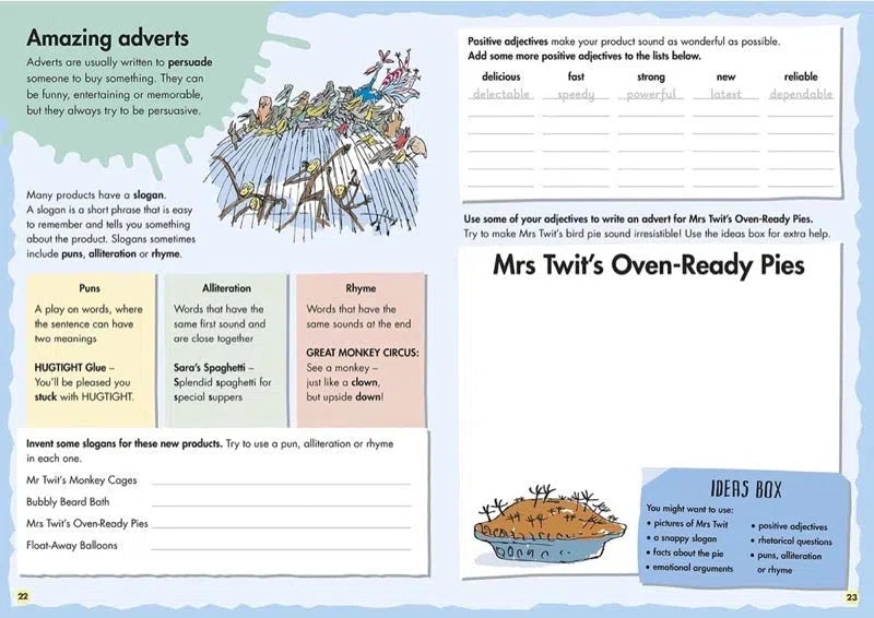 Roald Dahl Creative Writing with The Twits - 買書書 BuyBookBook