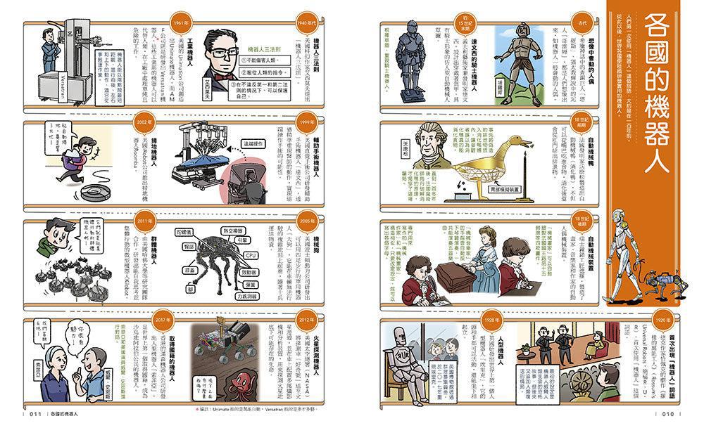 「科學史漫畫年表:改變未來的100項發明與發現」系列(共2冊):(上冊)宇宙・生命・知識篇+(下冊)發明・社會・生活篇-Graphic novels/ Comic books/ Manga/ Cartoons-買書書 BuyBookBook