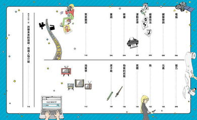 科學史漫畫年表:改變未來的100項發明與發現(上冊)宇宙・生命・知識篇-Graphic novels/ Comic books/ Manga/ Cartoons-買書書 BuyBookBook