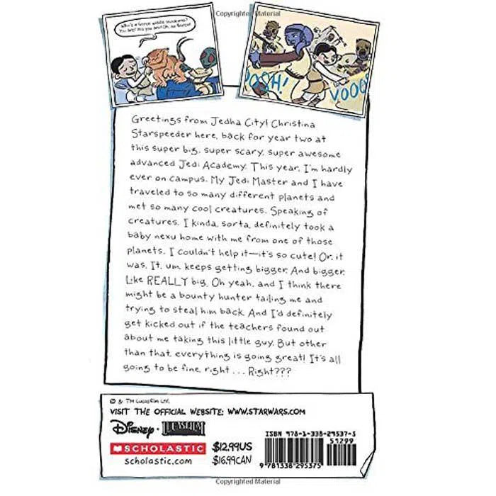 Star Wars Jedi Academy #08 Attack of the Furball (Hardback) (Jarrett J. Krosoczka) Scholastic