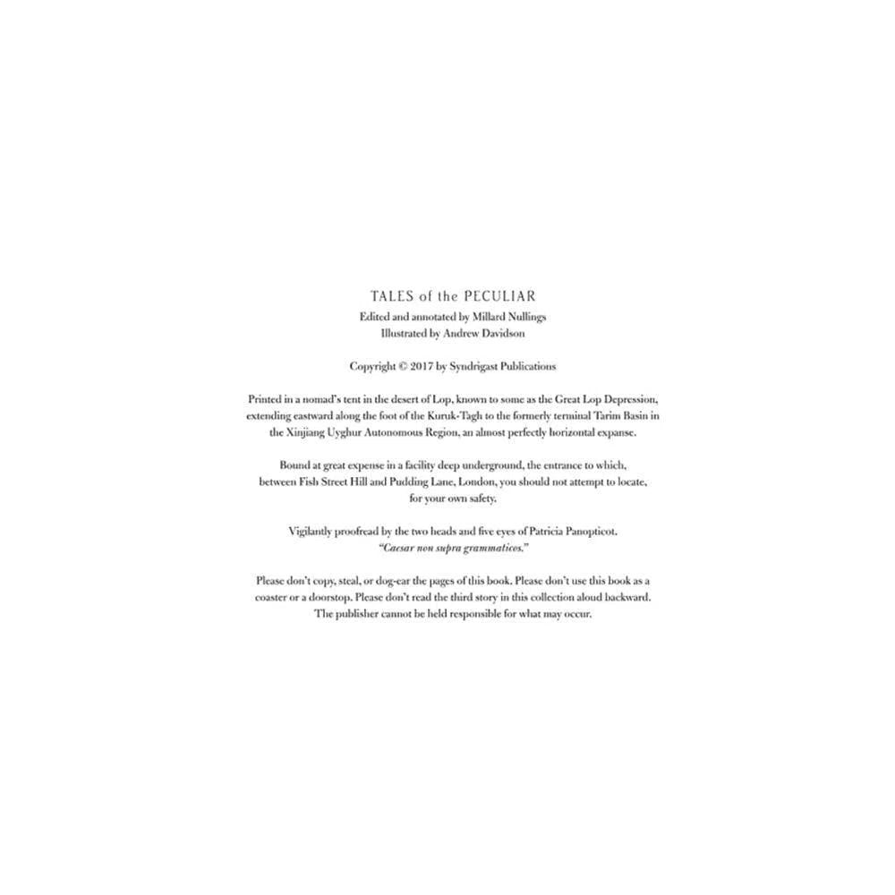 Tales of the Peculiar (Companion book to Miss Peregrine's Peculiar Children) (Ransom Riggs) PRHUS