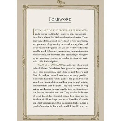 Tales of the Peculiar (Companion book to Miss Peregrine's Peculiar Children) (Ransom Riggs) PRHUS