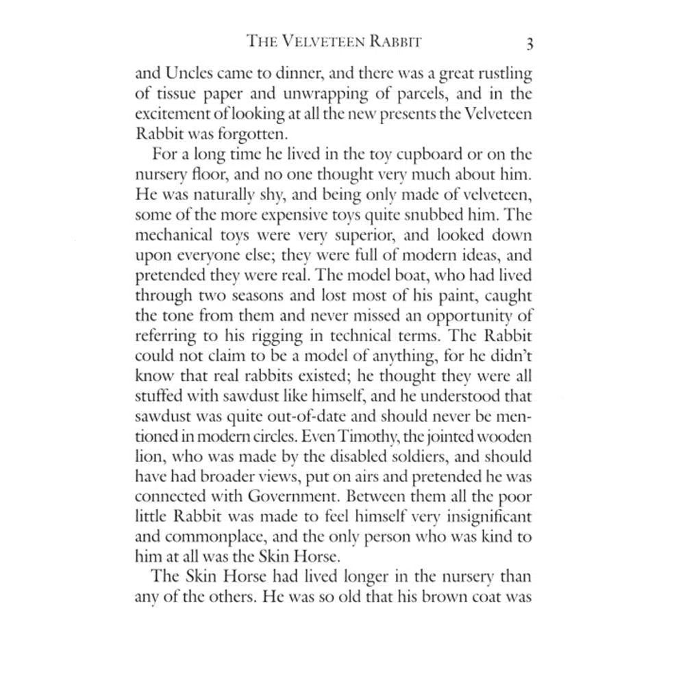 The Velveteen Rabbit: Or How Toys Become Real Macmillan US