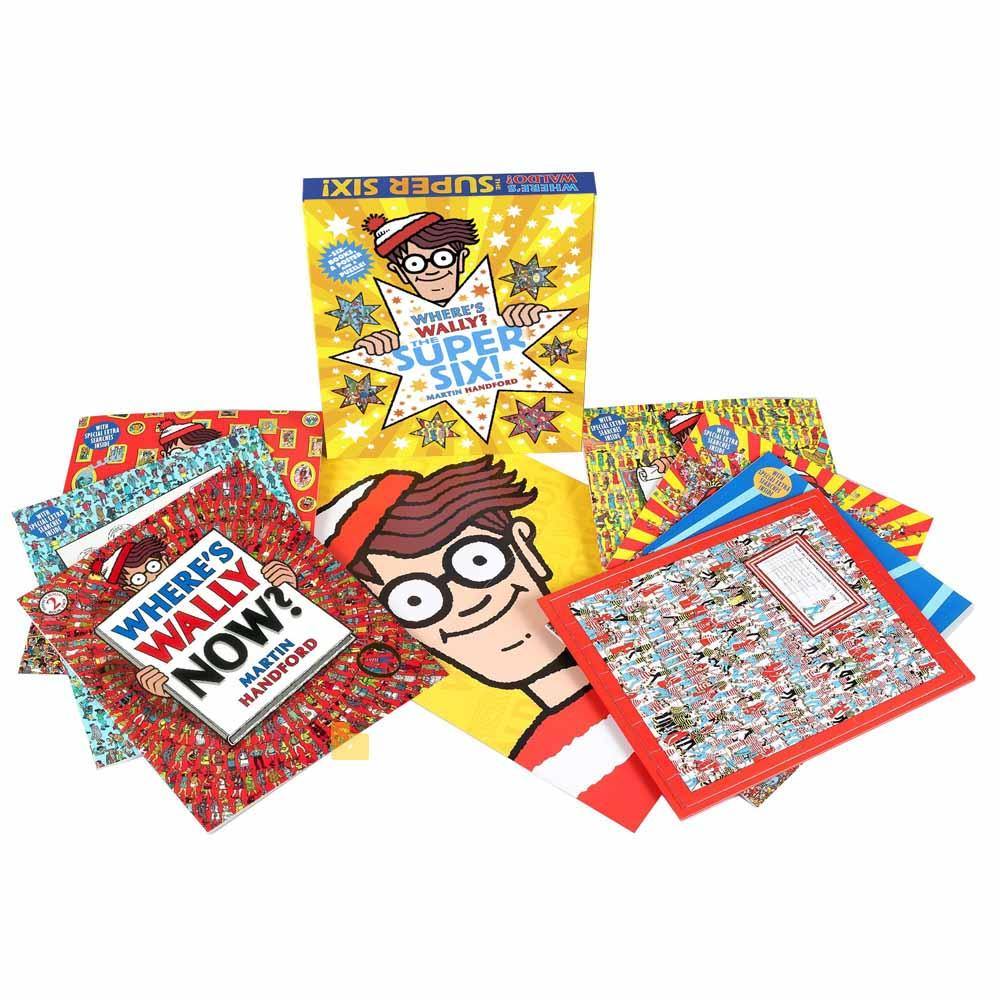 Where's Wally? (正版) The Super Six! Collection (6 books with Jigsaw & Poster) Walker UK