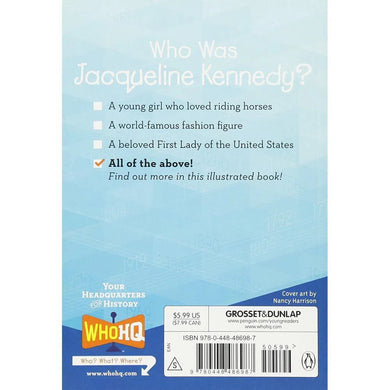 Who Was Jacqueline Kennedy? (Who | What | Where Series) PRHUS