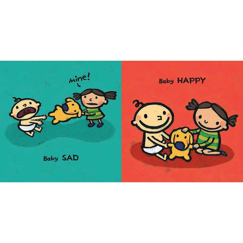 Baby Happy Baby Sad (Board Book) (Leslie Patricelli) Candlewick Press
