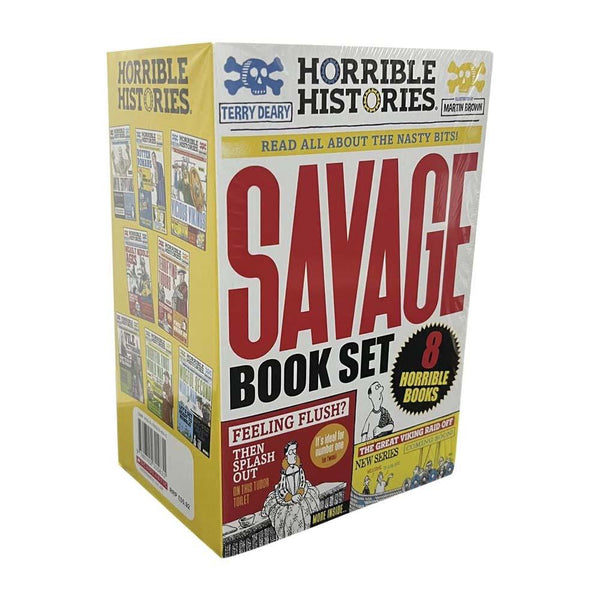 Horrible Histories Savage Collection (Newspaper ed.)(8 Books) Scholastic UK