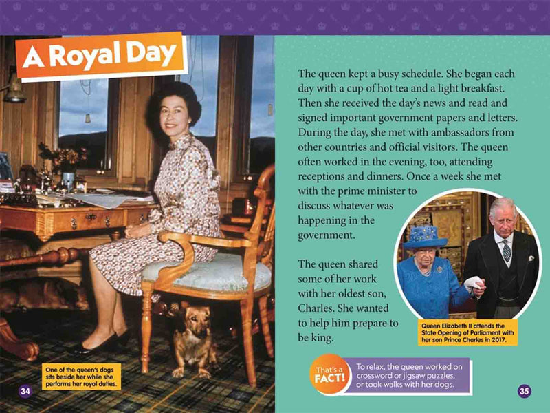 Queen Elizabeth II (L3) (National Geographic Kids Readers)-Nonfiction: 人物傳記 Biography-買書書 BuyBookBook