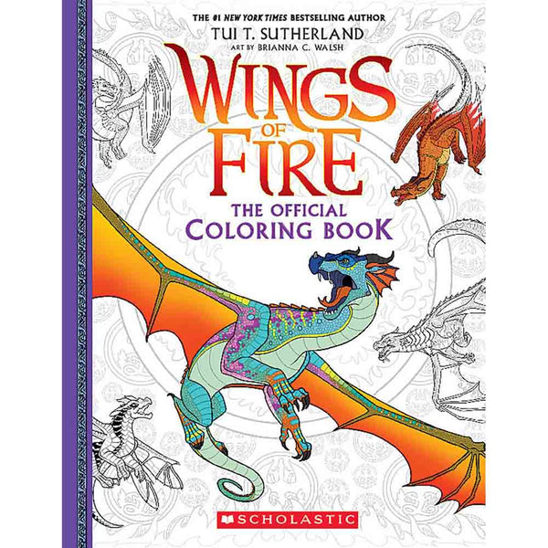 Official Wings of Fire Coloring Book - 買書書 BuyBookBook
