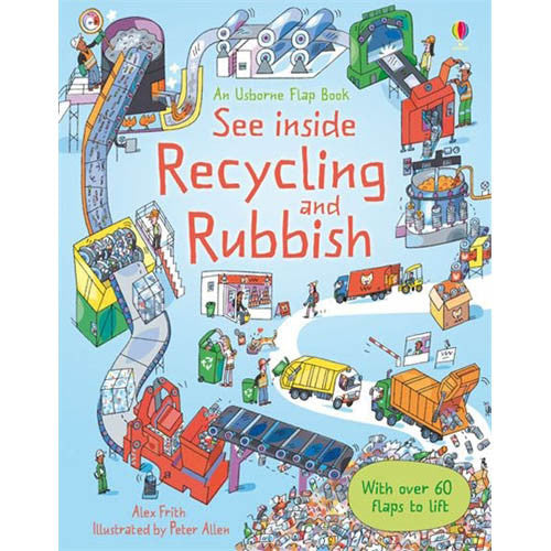See inside recycling and rubbish Usborne