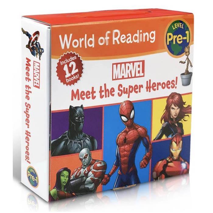 World of Reading Marvel Meet the Super Heroes! Pre-Level 1 (12 Books)