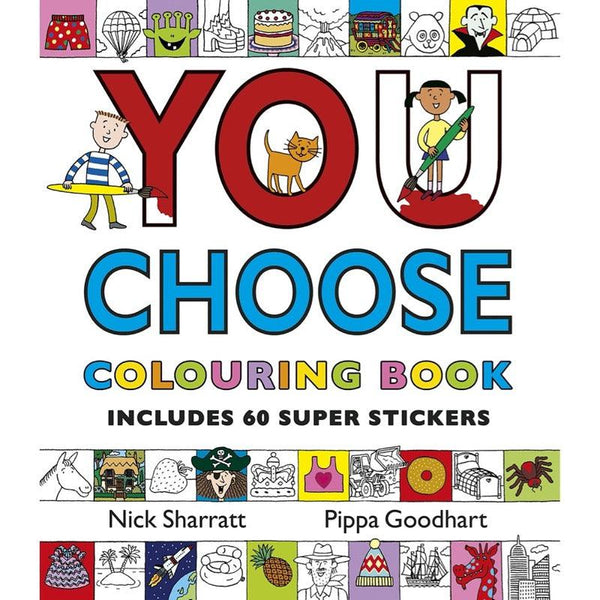 You Choose: Colouring Book with Stickers (Nick Sharratt) - 買書書 BuyBookBook