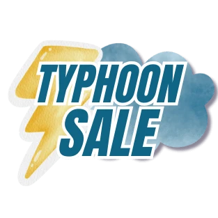 Typhoon Flash Sale (valid till typhoon signal cancelled)
