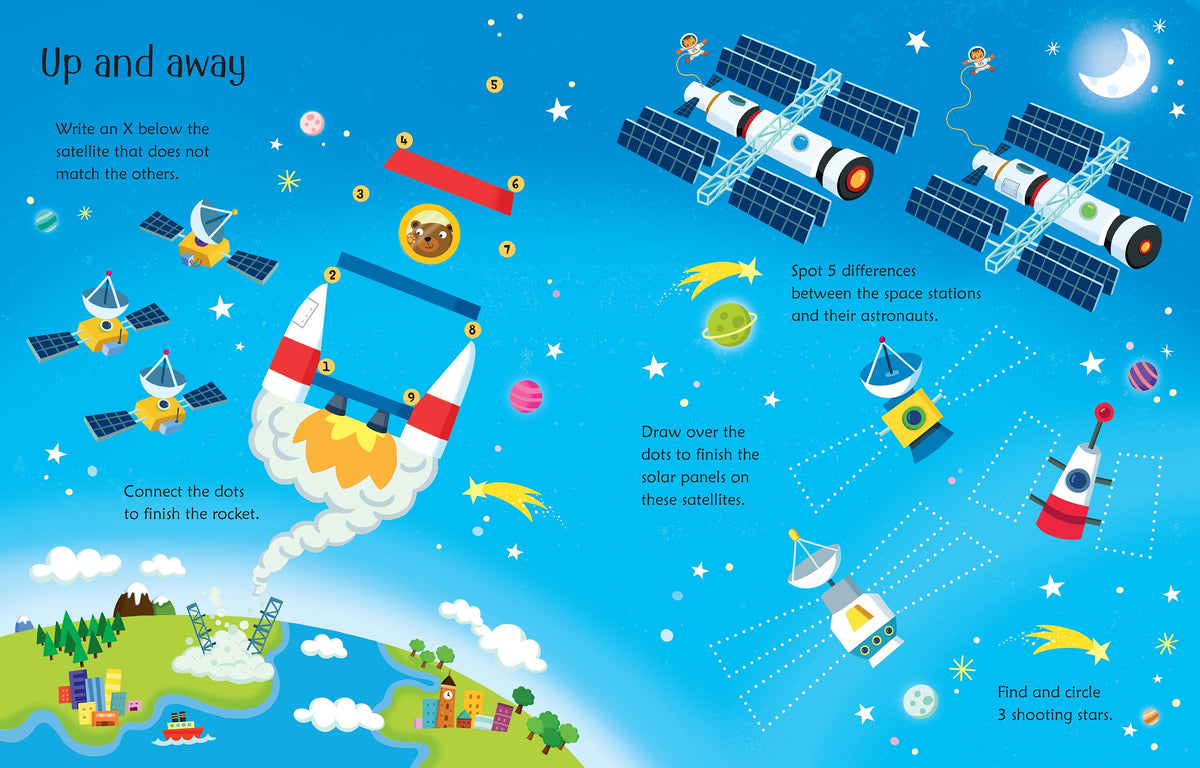Wipe-Clean Space Activities interior 1 (ISBN 9781474922296) [onix-asset:6fb457451daed039fce839be043dc08a944546ea3fce4e51bb6635a8d73b54a2]