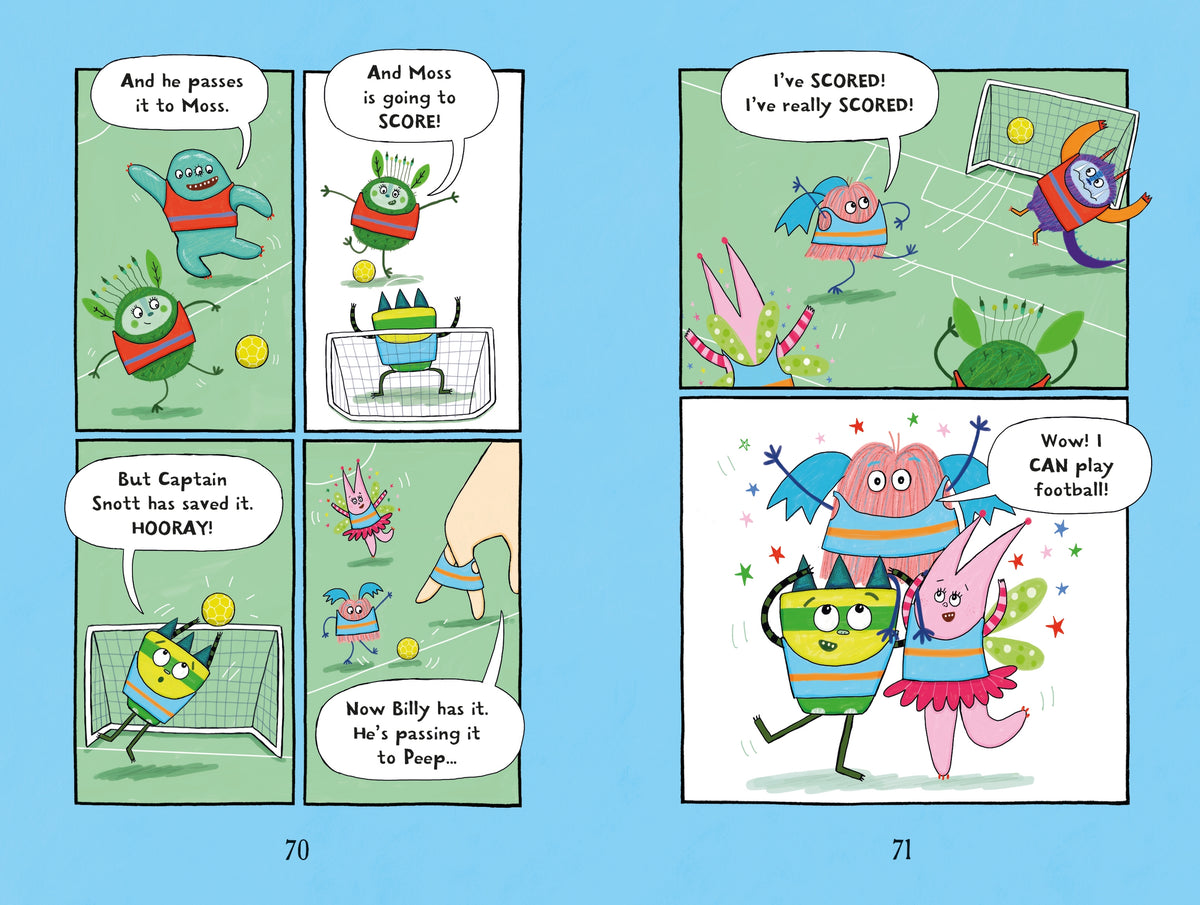 Billy and the Mini Monsters: Monsters Play Football interior 1 (ISBN 9781836042723) [onix-asset:048b815921fc10a0094191649b33109730053ad29f232f78eb0cba43e916117d]