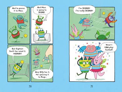 Billy and the Mini Monsters: Monsters Play Football interior 1 (ISBN 9781836042723) [onix-asset:048b815921fc10a0094191649b33109730053ad29f232f78eb0cba43e916117d]