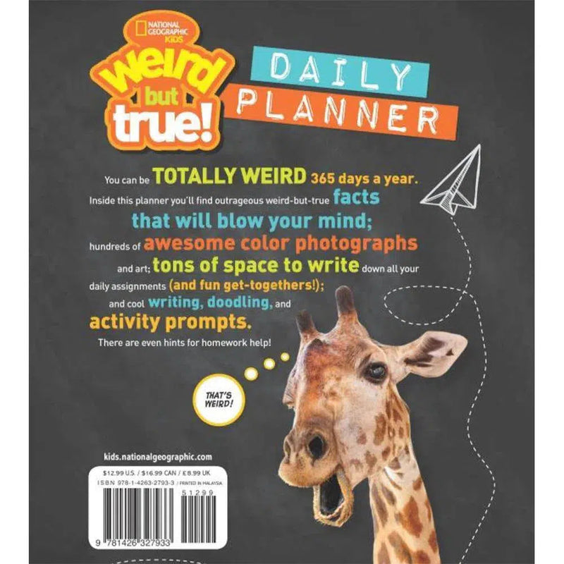 NGK: Weird But True Daily Planner (Hardback) National Geographic