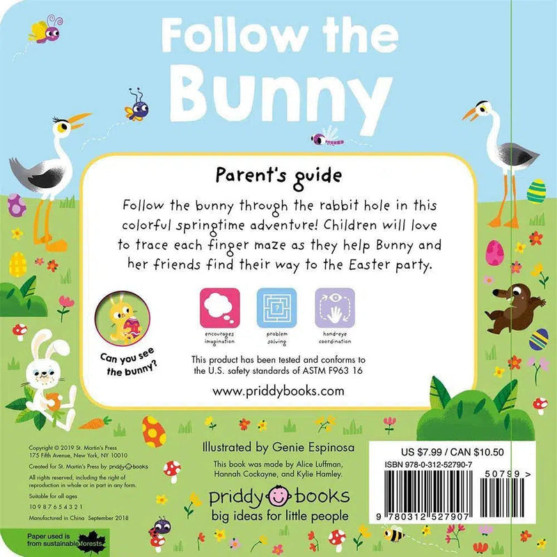 Maze Book: Follow the Bunny (Board Book) Priddy