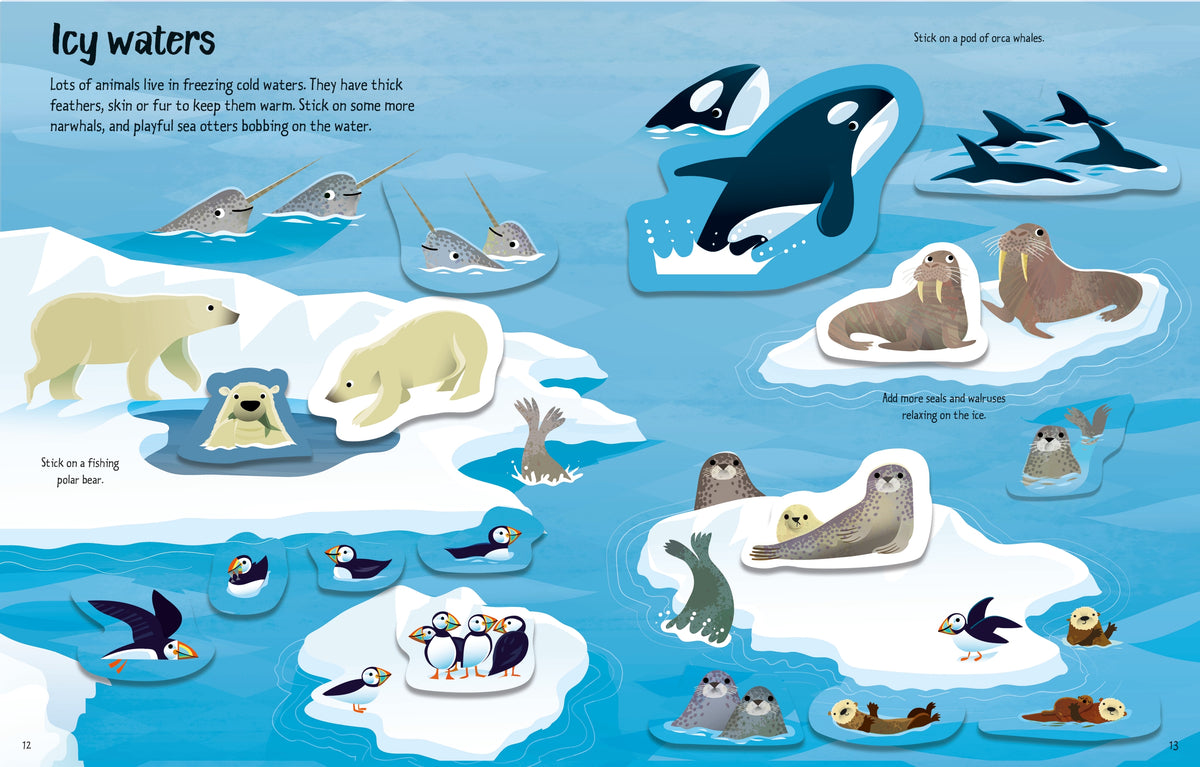 First Sticker Book Wild Animals interior 1 (ISBN 9781474998949) [onix-asset:4b54748f6dd25b5fef95fece5eea54b19582b421a9a9ccfd9b8c1c6fadbf6190]