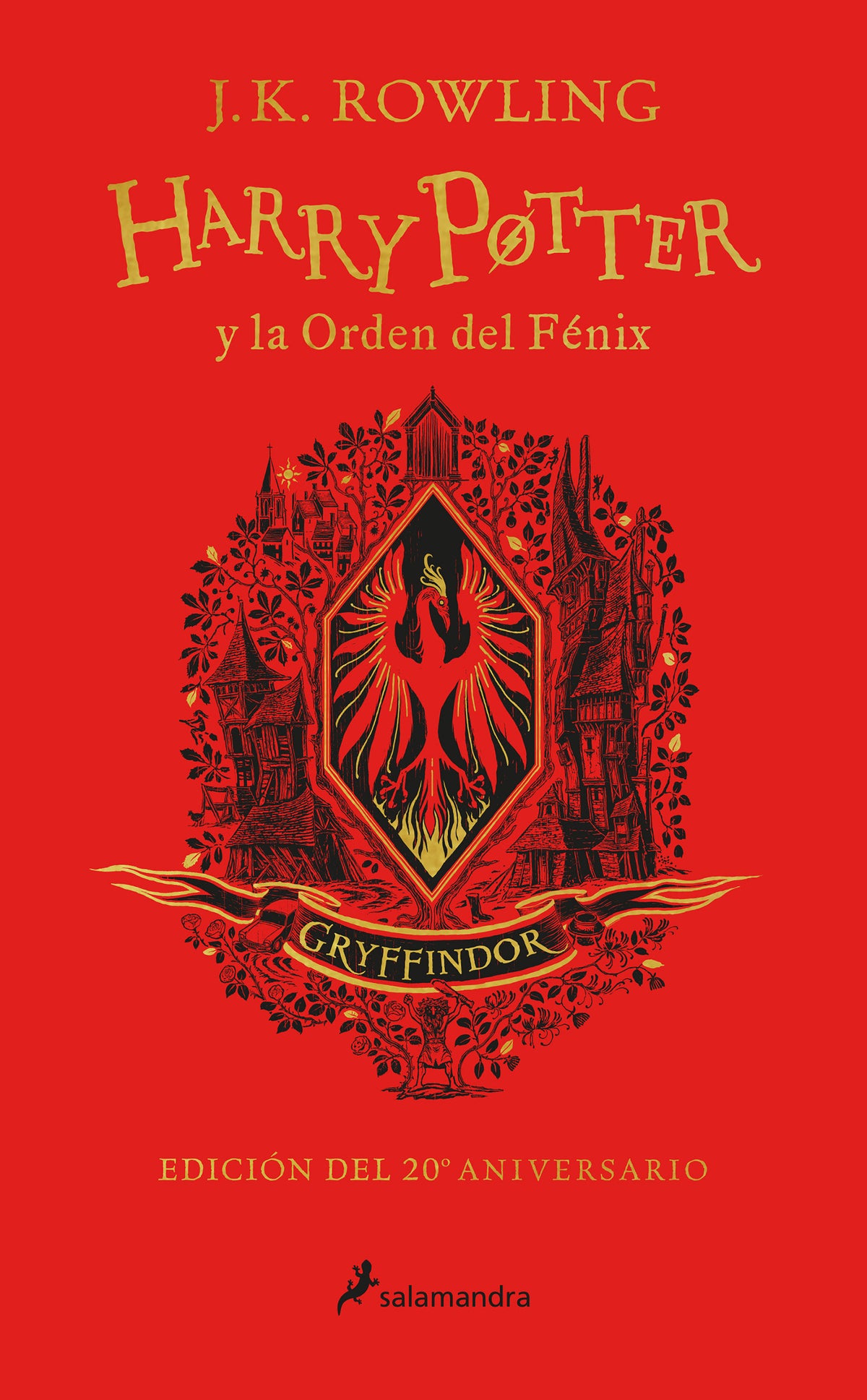 Harry Potter y la Orden del Fénix (20 Aniv. Gryffindor) / Harry Potter and the Order of the Phoenix (Gryffindor) cover (ISBN 9788418174605) [onix:c8bad3233959c72c3d98eda5a373e5bb]