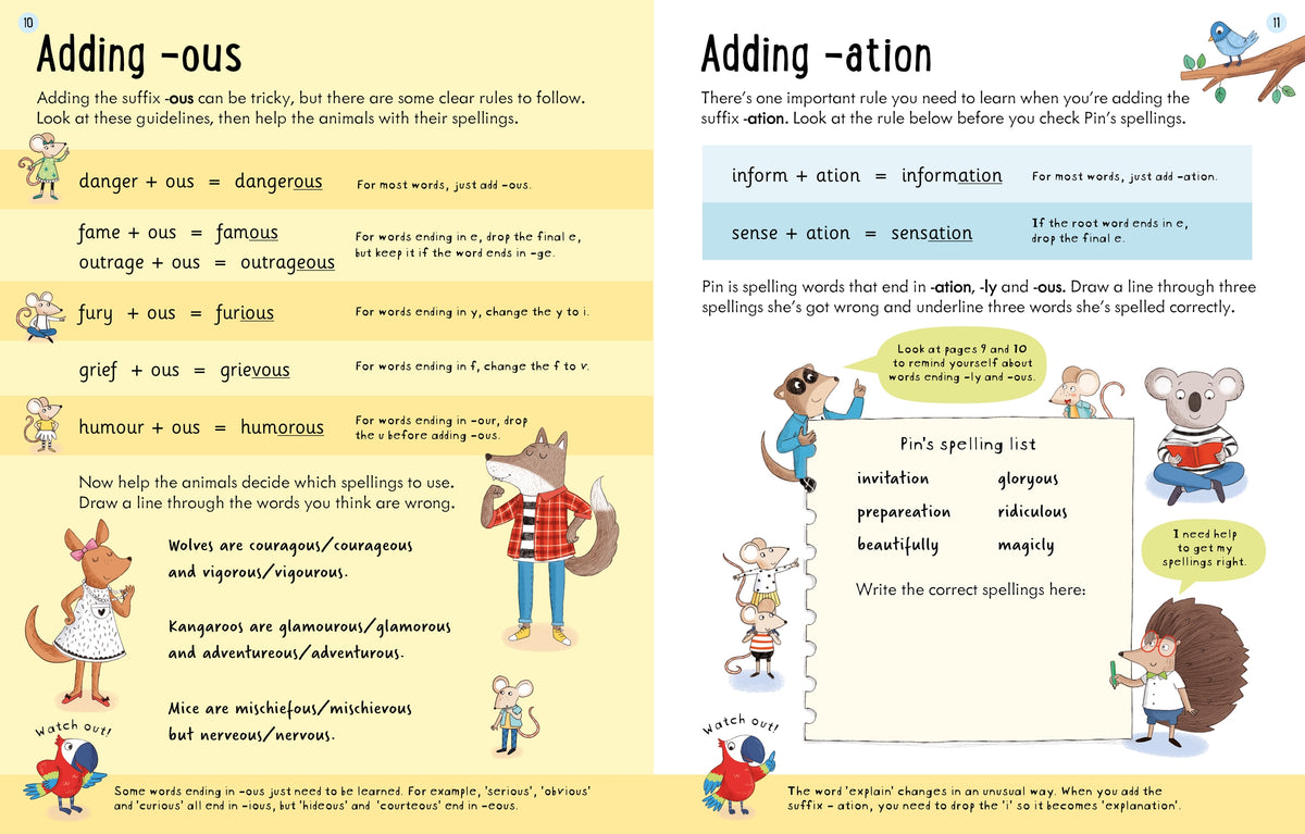 Usborne Workbooks Spelling 7-8 interior 1 (ISBN 9781474991049) [onix-asset:f446beec9004916db6a1a5fb6390cb6311c30e0003cd3140f249052bcdb1cf3b]