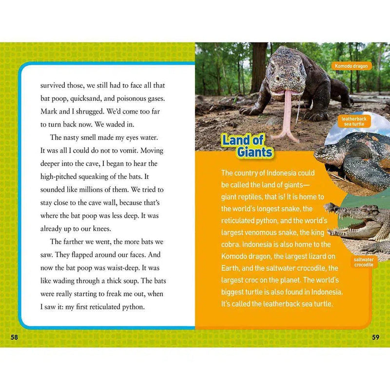 National Geographic Kids Chapters: Scrapes With Snakes-Children’s / Teenage fiction: General and modern fiction-買書書 BuyBookBook