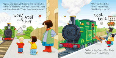 Poppy and Sam's Noisy Train Book interior 1 (ISBN 9781474962568) [onix-asset:fe4260a1aaf167ebfe388fcd2b2766365e5ac970fc9997058e9118bd9a4fc06e]