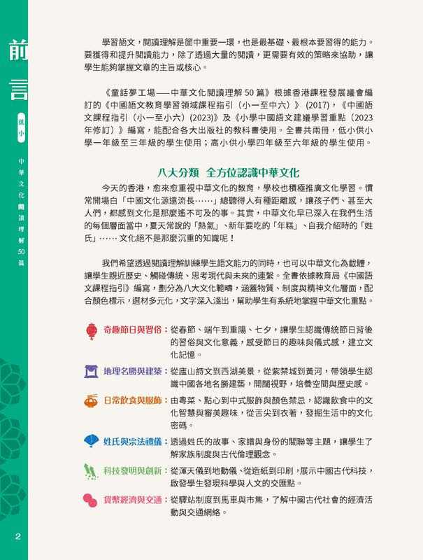 童話夢工場 中華文化閱讀理解50篇(低小)