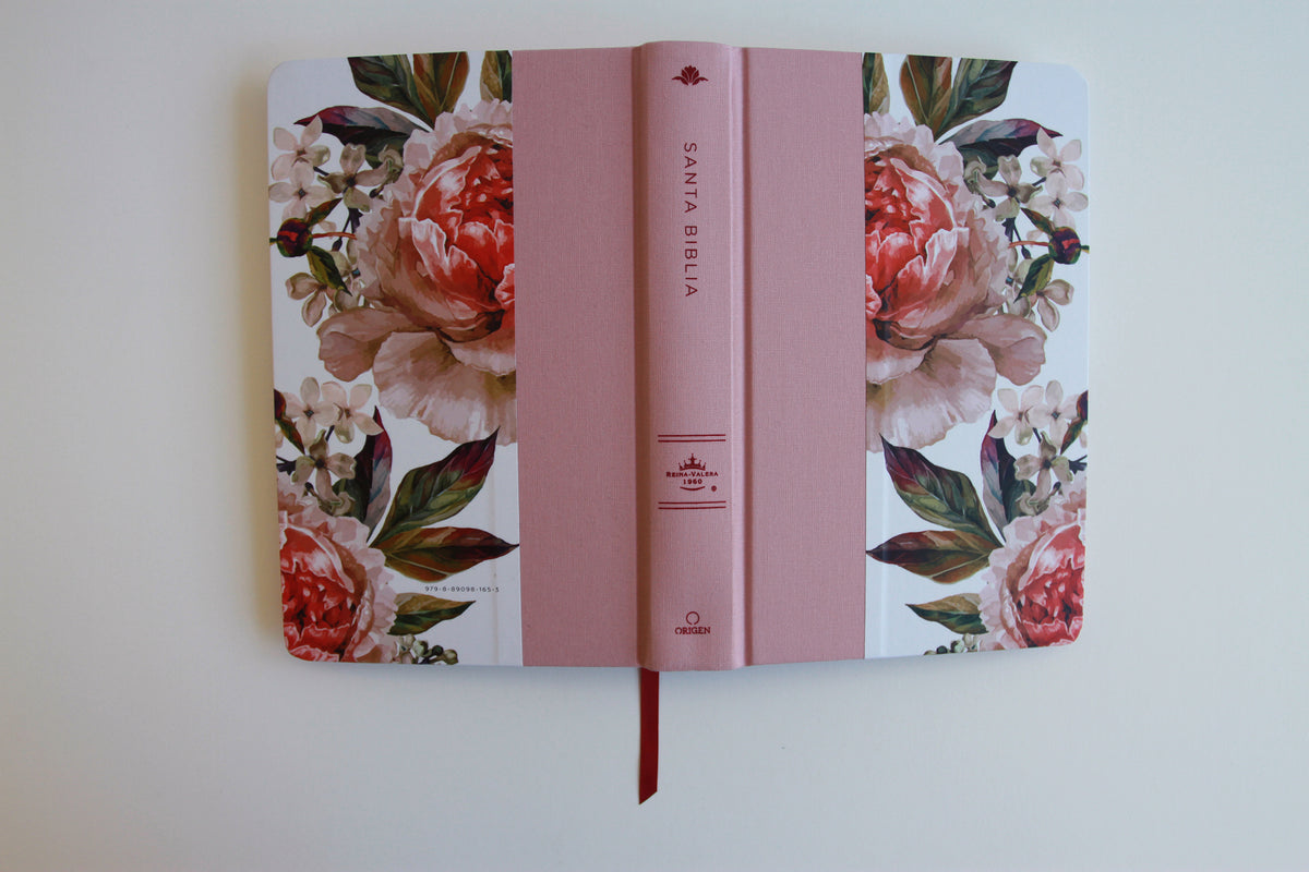 Biblia Reina Valera 1960 letra grande. Tela rosada con flores, manual con índice / Spanish Bible RVR 1960, Large Print, Pink Floral Cloth with Index interior 3 (ISBN 9798890981653) [onix:54d90dcf5434bdb62b9978df0813053e]