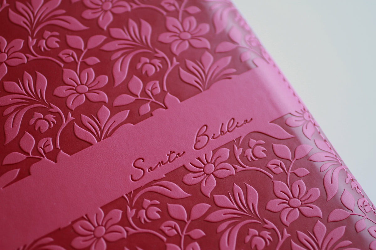 Biblia Reina Valera Revisada 1960 letra súper gigante, símil piel fucsia rosada, cremallera e índice / Spanish Bible RVR 1960 Super Giant Print, Fuchsia Pink interior 3 (ISBN 9798890985712) [onix:4767df9f8986c655a84d97907e598eeb]