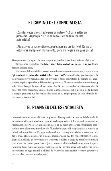 Esencialismo. El planner / The Essentialism Planner interior 2 (ISBN 9786073858915) [onix:405c69e64e51d1ffc07558ad9bf065cd]