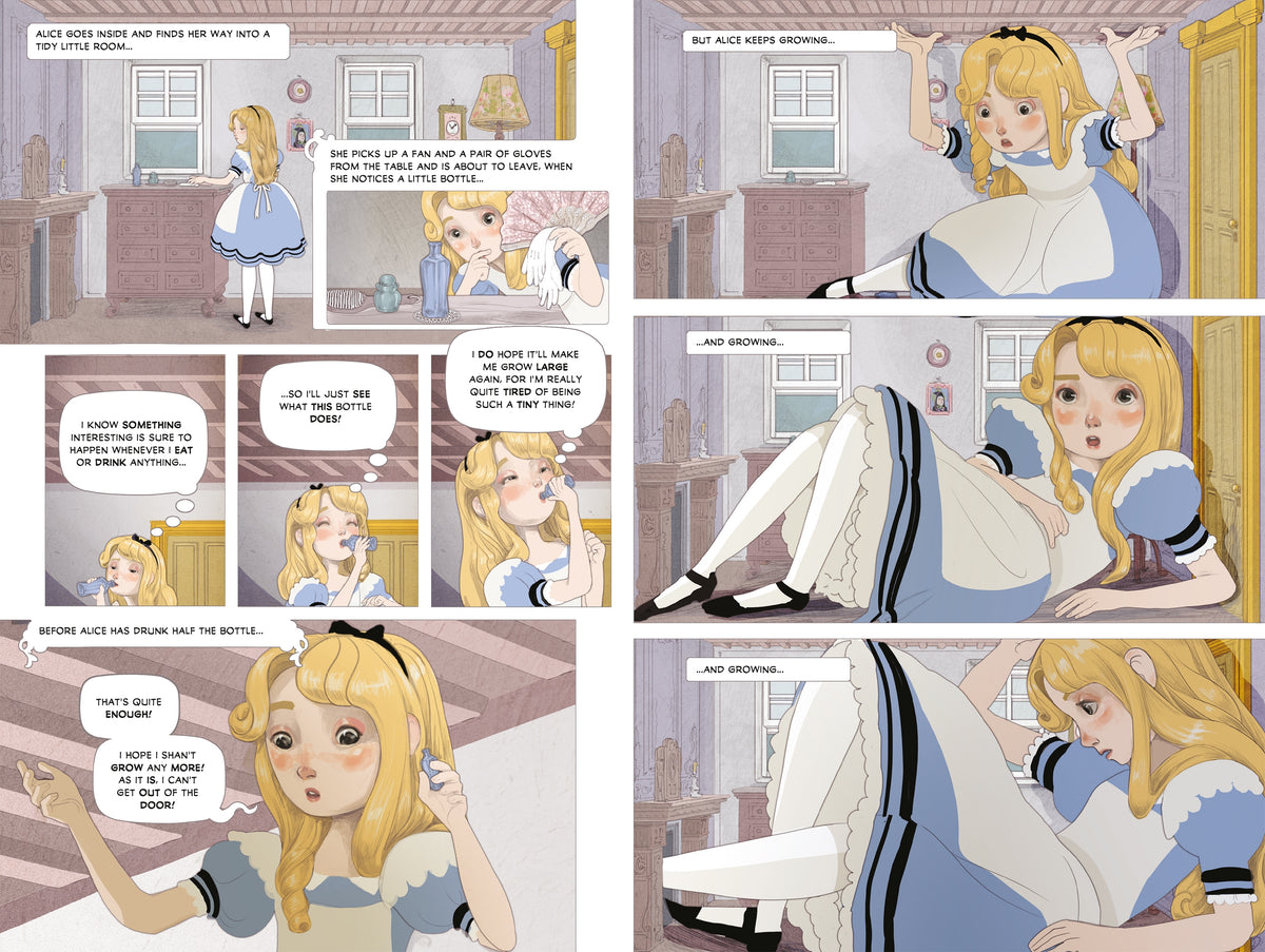 Alice in Wonderland Graphic Novel interior 1 (ISBN 9781474952446) [onix-asset:2145db5e43d7ace97751d8fdafd9e5c764804f4f8121cb3d9abf79dc7f9b780c]
