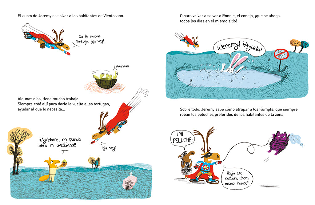 Super Caribú: Solo hay un superhéroe en la ciudad / Super Caribou: There Is Only One Superhero In Town interior 1 (ISBN 9788448855284) [onix:8e28c80d5c3a2662cc98030b526fcb8c]