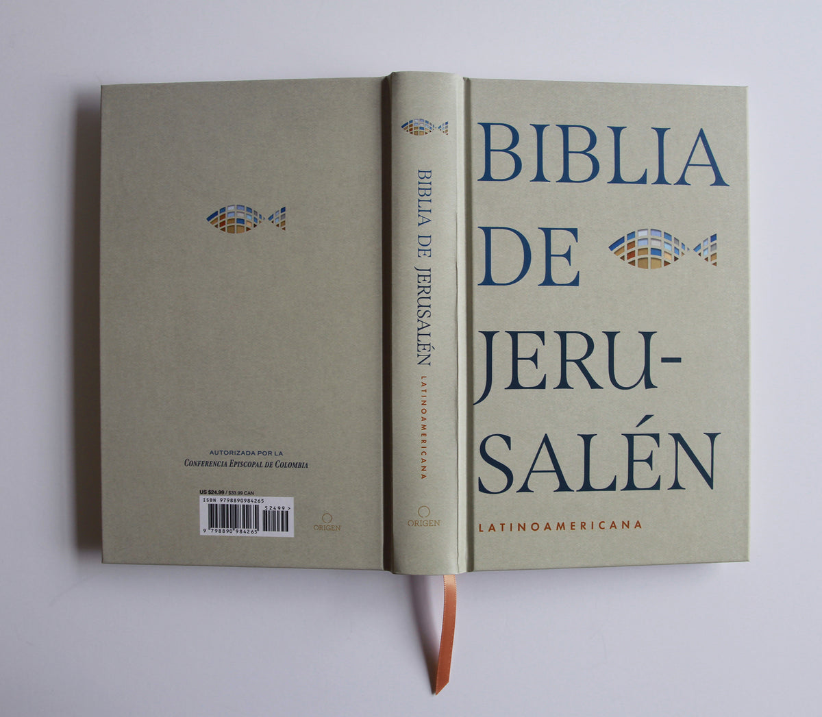 Biblia Católica Biblia de Jerusalén Latinoamericana, tapa dura, edición clásica marrón arena / Spanish Jerusalem Bible, Latin American Edition, Hardcover, interior 6 (ISBN 9798890984265) [onix:81a671e18661cc6ca60f6df6023fc946]