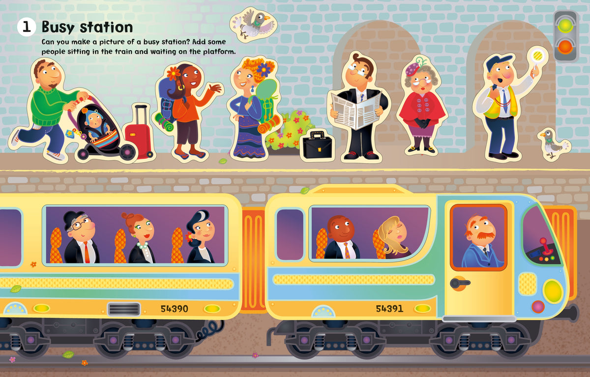 Make a Picture Sticker Book Trains, Trucks & Tractors interior 1 (ISBN 9781409551560) [onix-asset:c48c1e0d438268696e132b72e65adb4a69d810386a6e9906bf36a03c90351aa7]