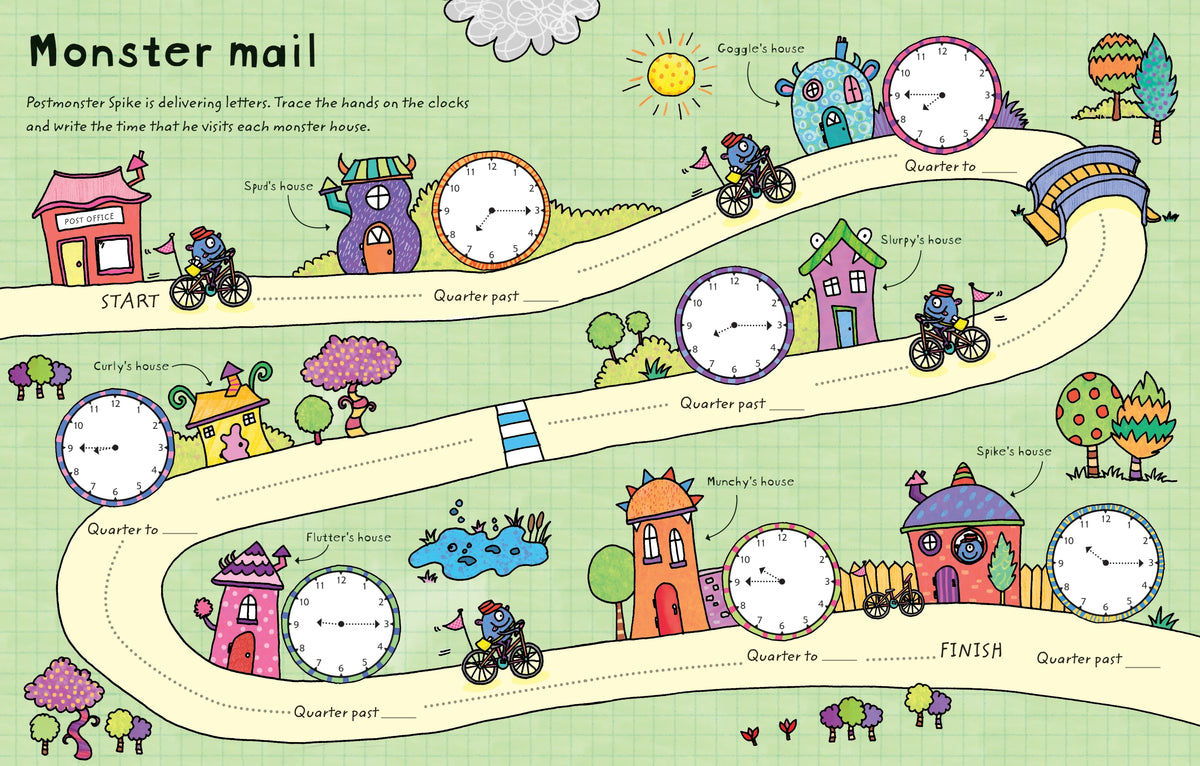 Wipe-clean Telling the Time interior 1 (ISBN 9781409551737) [onix-asset:8db589632b958861fa9a07bb40dfef2646b50f05cce7623013d2931bf6d394da]