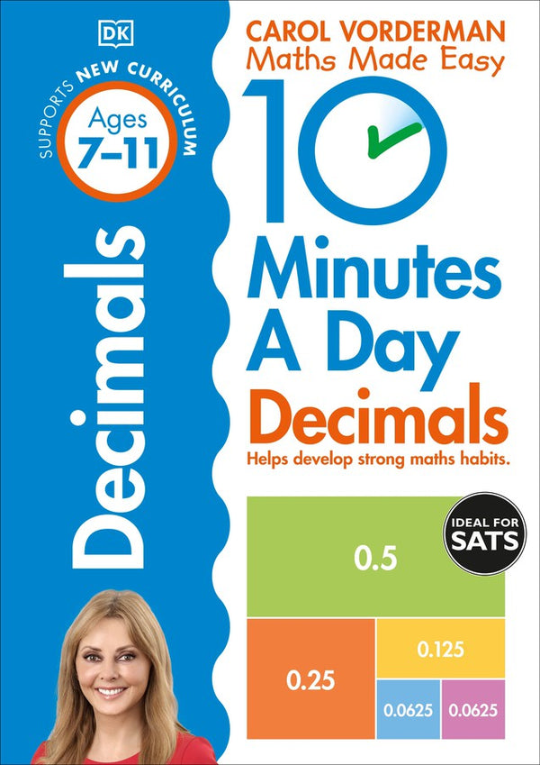 10 Minutes A Day Decimals, Ages 7-11 (Key Stage 2)-Children’s Educational: Mathematics/ science/ technology-買書書 BuyBookBook