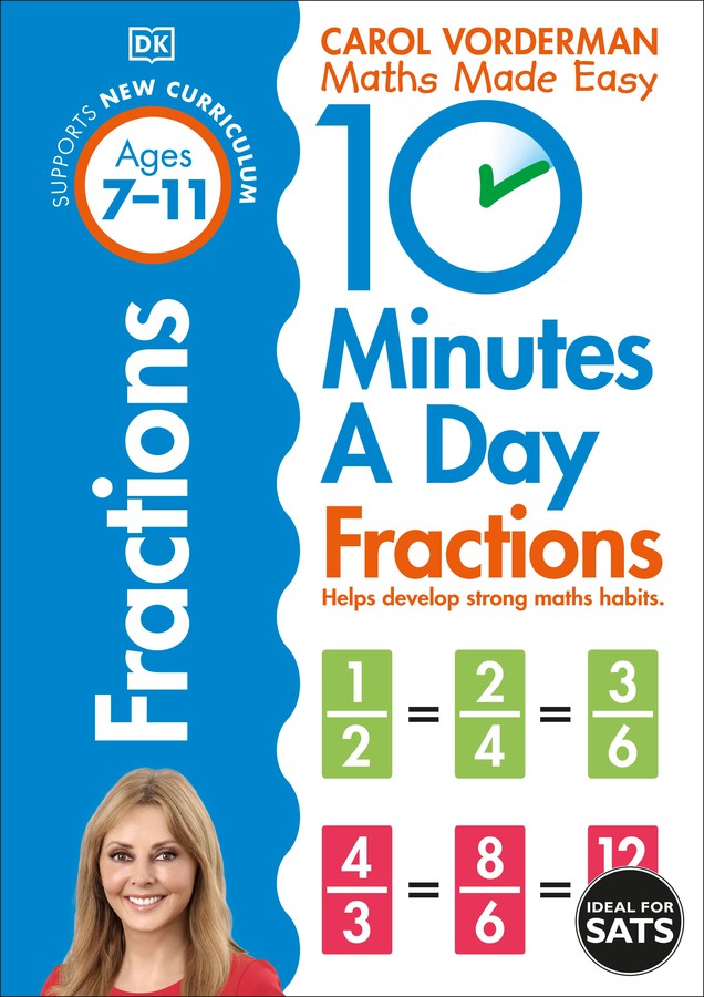 10 Minutes A Day Fractions, Ages 7-11 (Key Stage 2)-Educational: Mathematics and numeracy-買書書 BuyBookBook