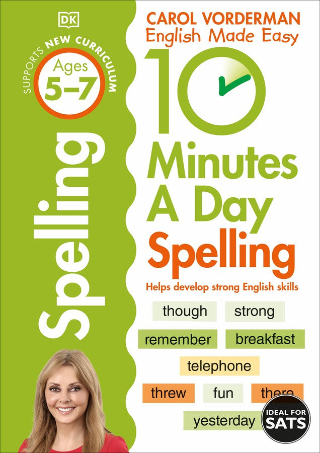 10 Minutes A Day Spelling, Ages 5-7 (Key Stage 1)-Children’s Educational: Language/ literature/ literacy-買書書 BuyBookBook