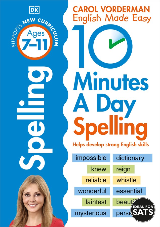 10 Minutes A Day Spelling, Ages 7-11 (Key Stage 2)-Children’s Educational: Language/ literature/ literacy-買書書 BuyBookBook