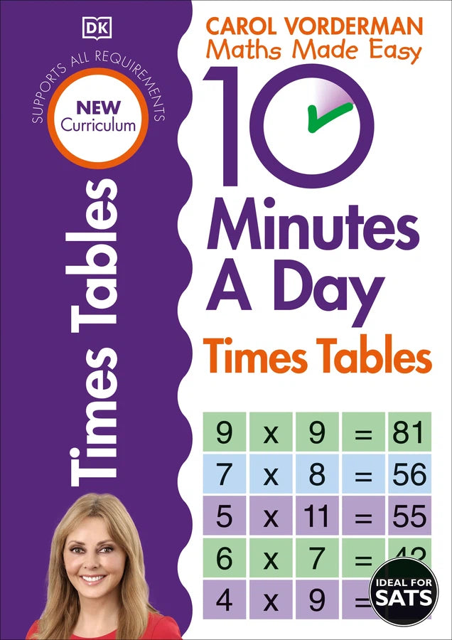 10 Minutes A Day Times Tables, Ages 9-11 (Key Stage 2)-Educational: Mathematics and numeracy: arithmetic / times tables-買書書 BuyBookBook