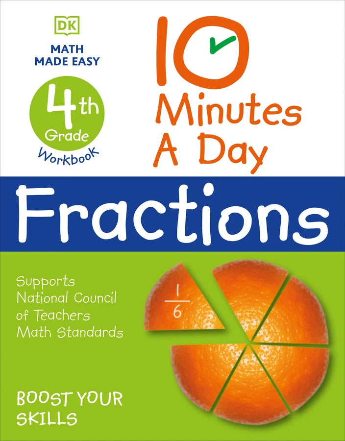 10 Minutes a Day Fractions, 4th Grade-Children’s / Teenage general interest: Science and technology-買書書 BuyBookBook