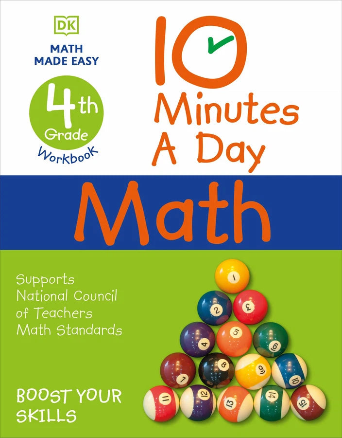 10 Minutes a Day Math, 4th Grade-Children’s / Teenage general interest: Science and technology-買書書 BuyBookBook