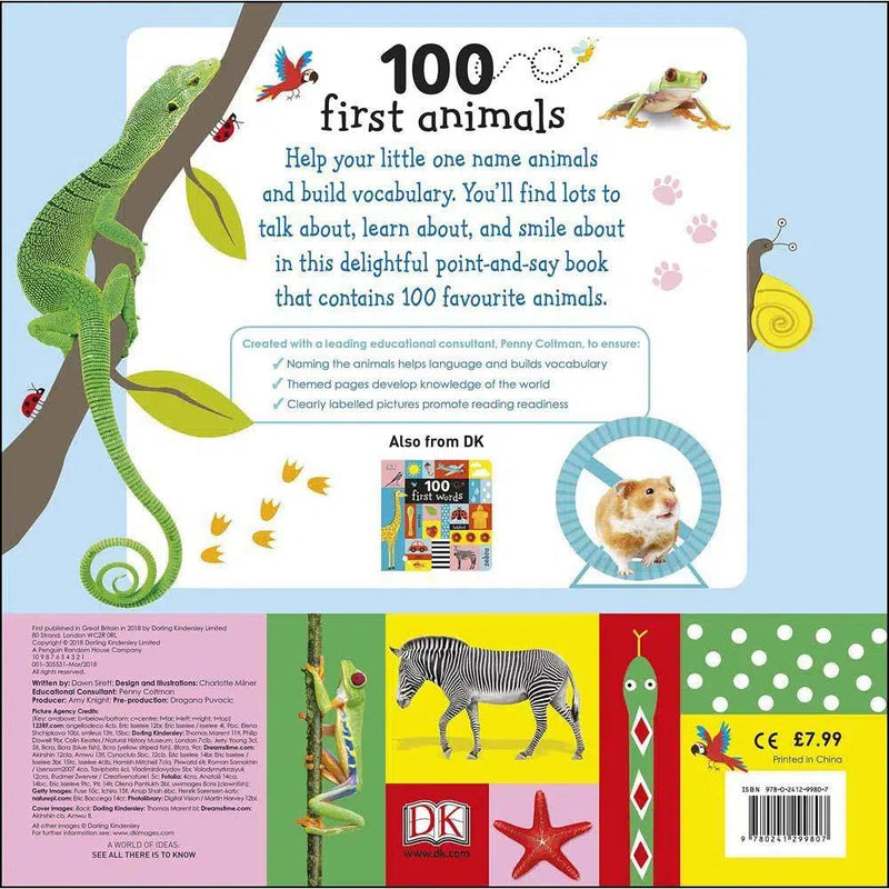 100 First Animals (Board book) DK UK